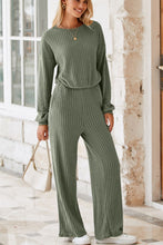 Load image into Gallery viewer, Round Neck Long Sleeve Jumpsuit
