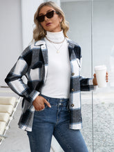 Load image into Gallery viewer, Plaid Button Up Long Sleeve Shacket
