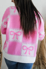 Load image into Gallery viewer, Bow Round Neck Long Sleeve Sweater
