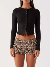 Load image into Gallery viewer, Button Down Long Sleeve T-Shirt
