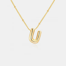 Load image into Gallery viewer, Gold-Plated Bubble Initial Necklace
