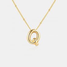 Load image into Gallery viewer, Gold-Plated Bubble Initial Necklace
