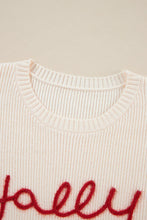 Load image into Gallery viewer, Letter Round Neck Long Sleeve Sweater
