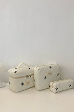 Load image into Gallery viewer, 3 Piece Bow Quilted Cloth Storage Bag Set

