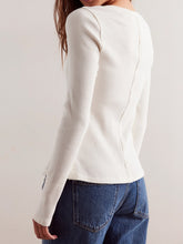 Load image into Gallery viewer, Button Up Round Neck Long Sleeve Cardigan
