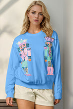 Load image into Gallery viewer, Double Take Full Size Sequin Nutcracker Long Sleeve Sweater
