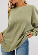 Load image into Gallery viewer, Round Neck Long Sleeve Sweatshirt
