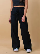 Load image into Gallery viewer, Ribbed Wide Leg Sweater Pants
