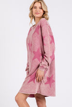 Load image into Gallery viewer, SAGE + FIG Washed Star Print Round Neck Dress
