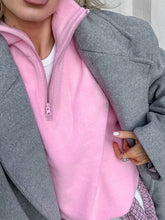 Load image into Gallery viewer, Quarter Zip Long Sleeve Sweatshirt
