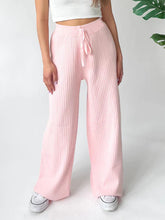 Load image into Gallery viewer, Ribbed Wide Leg Sweater Pants
