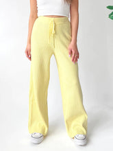 Load image into Gallery viewer, Ribbed Wide Leg Sweater Pants

