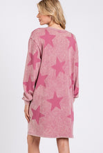 Load image into Gallery viewer, SAGE + FIG Washed Star Print Round Neck Dress
