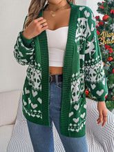 Load image into Gallery viewer, Pocketed Open Front Long Sleeve Cardigan
