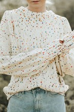 Load image into Gallery viewer, Confetti Round Neck Long Sleeve Sweater
