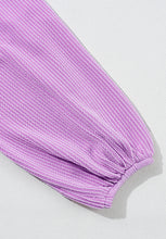 Load image into Gallery viewer, Corded Johnny Collar Long Sleeve Babydoll Blouse
