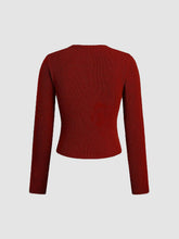 Load image into Gallery viewer, Button Down Long Sleeve T-Shirt
