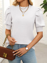 Load image into Gallery viewer, Mandy Mock Neck Puff Sleeve Sweater
