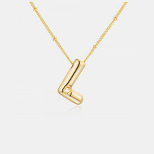 Load image into Gallery viewer, Gold-Plated Bubble Initial Necklace
