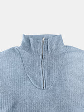 Load image into Gallery viewer, Full Size Quarter Zip Long Sleeve Top
