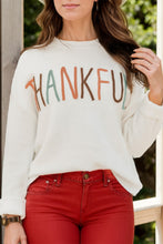 Load image into Gallery viewer, THANKFUL Round Neck Long Sleeve Knit Top
