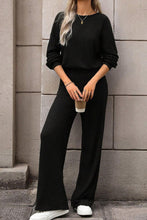 Load image into Gallery viewer, Round Neck Long Sleeve Jumpsuit
