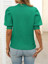 Load image into Gallery viewer, Mandy Mock Neck Puff Sleeve Sweater
