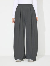 Load image into Gallery viewer, Elastic Waist Wide Leg Pants with Pockets
