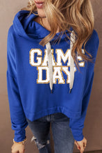 Load image into Gallery viewer, GAME DAY Drawstring Long Sleeve Hoodie
