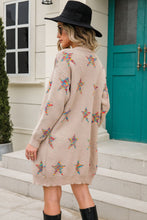 Load image into Gallery viewer, Angel Wings Star Open Front Long Sleeve Cardigan
