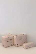 Load image into Gallery viewer, 3 Piece Bow Quilted Cloth Storage Bag Set
