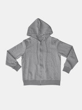 Load image into Gallery viewer, Full Size Drawstring Zip Up Long Sleeve Hooded Outerwear
