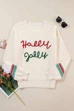 Load image into Gallery viewer, Letter Round Neck Long Sleeve Sweater
