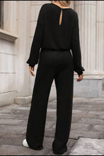 Load image into Gallery viewer, Round Neck Long Sleeve Jumpsuit
