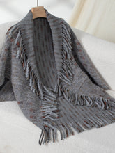 Load image into Gallery viewer, Fringe Open Front Half Sleeve Poncho
