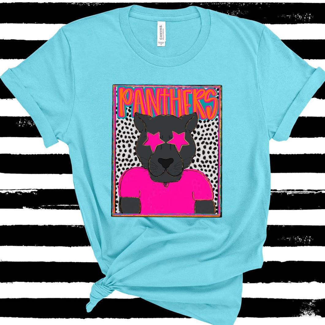 1 pink panther youth large & 1 teal adult medium panther. BC