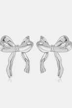 Load image into Gallery viewer, Brass Bow Stud Earrings
