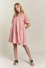 Load image into Gallery viewer, ADORA Round Neck Half Sleeve Babydoll Dress
