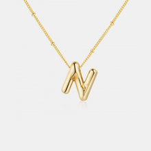 Load image into Gallery viewer, Gold-Plated Bubble Initial Necklace
