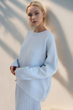 Load image into Gallery viewer, Basic Bae Round Neck Dropped Shoulder Sweater
