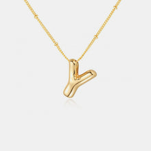 Load image into Gallery viewer, Gold-Plated Bubble Initial Necklace
