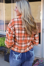 Load image into Gallery viewer, Plaid Collared Neck Button Down Jacket
