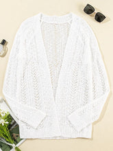 Load image into Gallery viewer, Openwork Open Front Long Sleeve Cardigan
