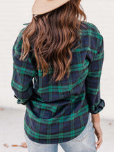 Load image into Gallery viewer, Plaid Collared Neck Long Sleeve Shirt
