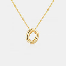 Load image into Gallery viewer, Gold-Plated Bubble Initial Necklace
