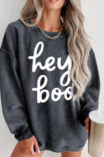 Load image into Gallery viewer, Round Neck Dropped Shoulder Graphic Sweatshirt
