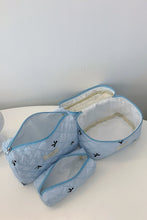 Load image into Gallery viewer, 3 Piece Bow Quilted Cloth Storage Bag Set
