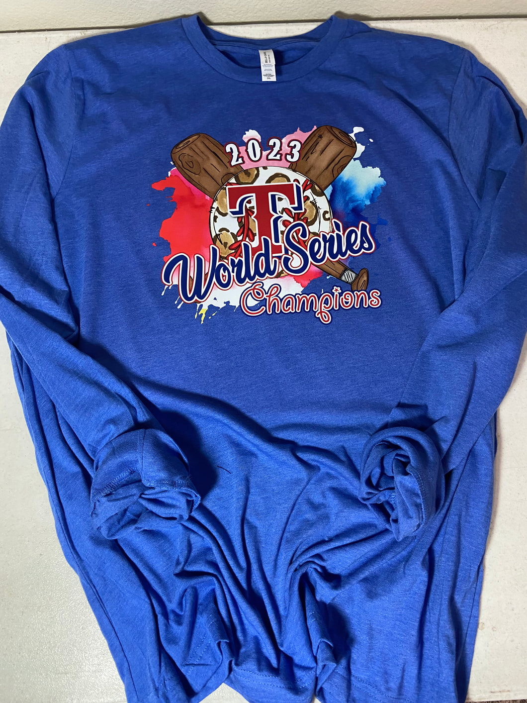 2XL long sleeve bella Rangers
