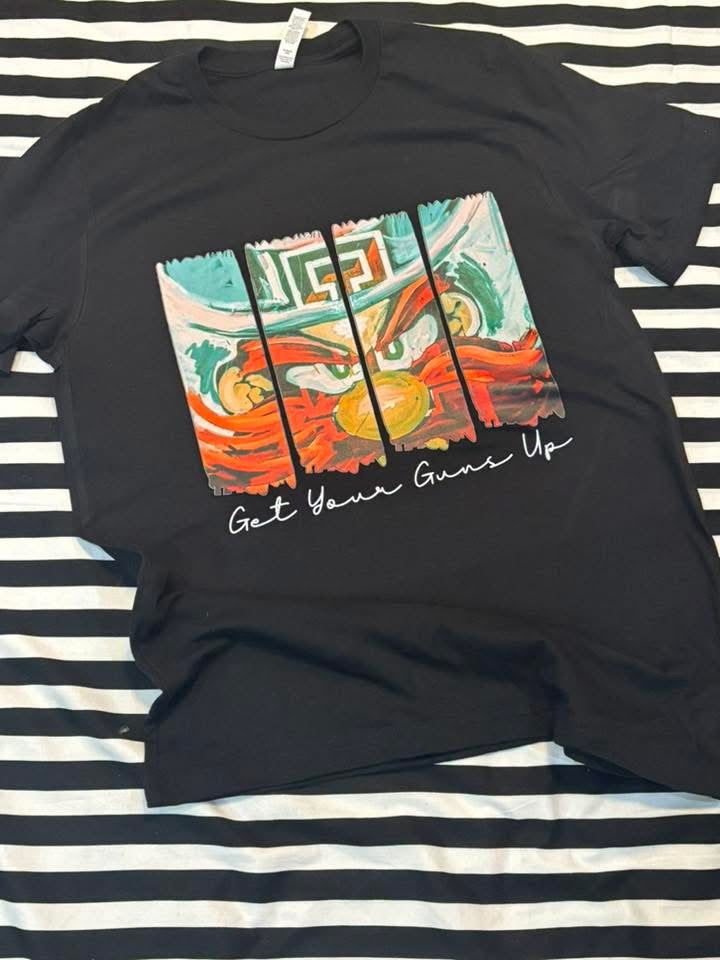 2xl black get your guns up