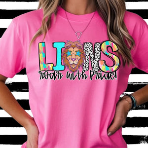 Pink Lions Tee